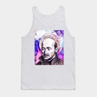 Ignatius of Loyola Pink Portrait | Ignatius of Loyola Artwork 8 Tank Top